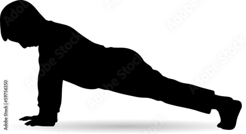 boy push-ups exercise