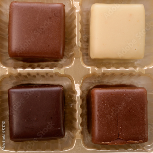 Chocolate dices photo