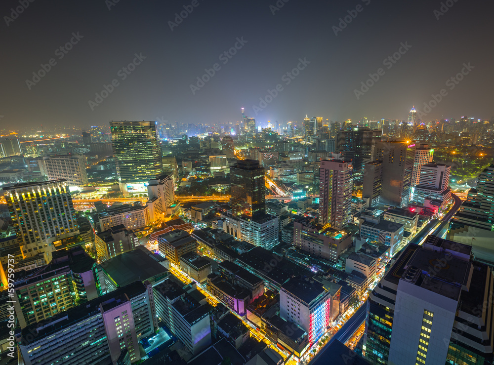 Bangkok de nuit, Thaïlande