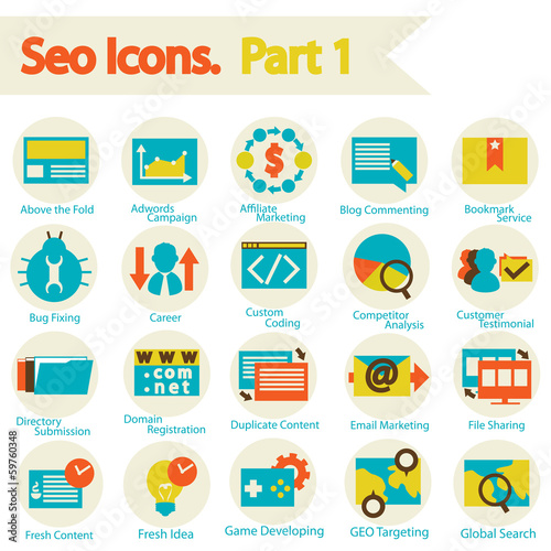 SEO icons set part 1