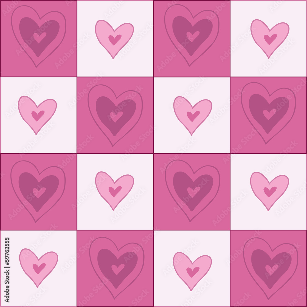 Seamless pattern with hearts Seamless pattern with hearts