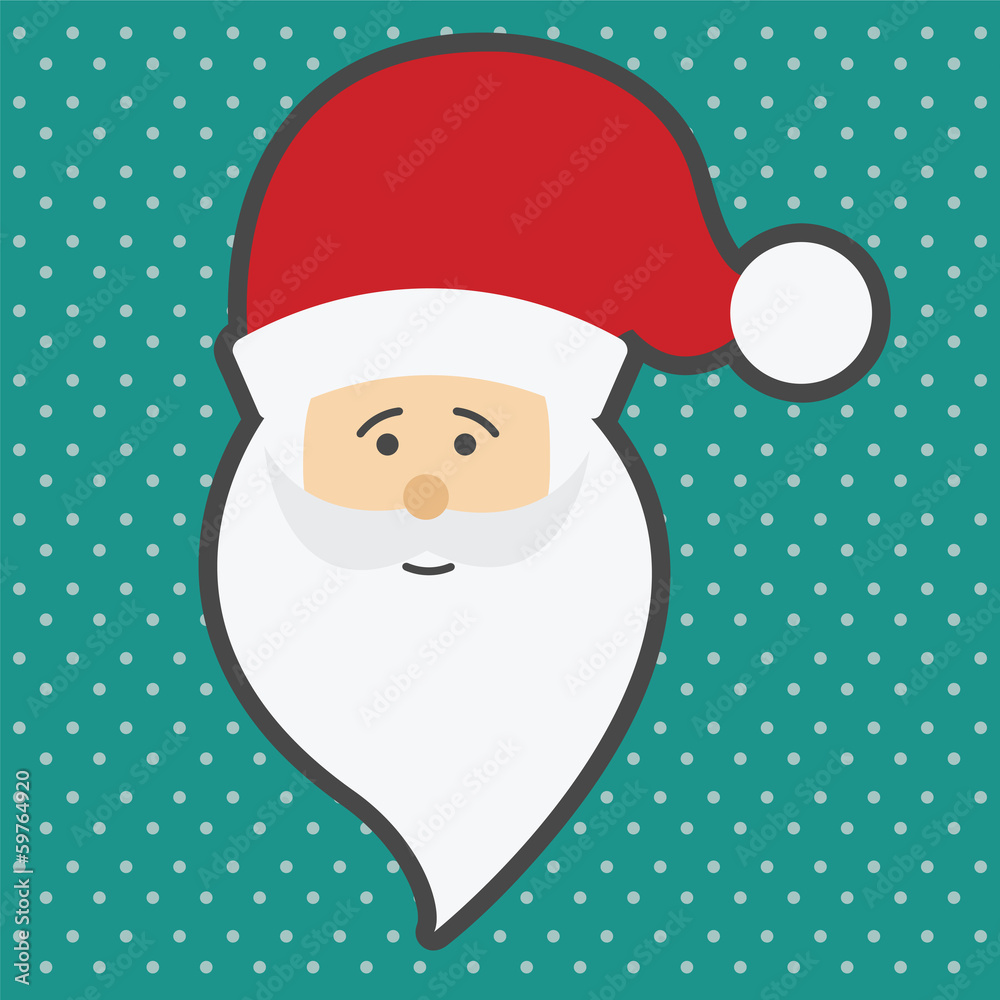 Santa Claus, dotted background, vector illustration Santa Claus, dotted background, vector illustration