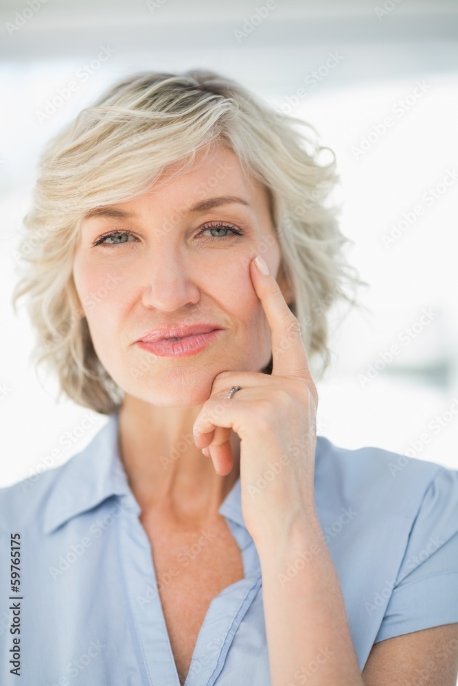 Close-up portrait of a smiling businesswoman Close-up portrait of a smiling businesswoman