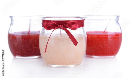 Wallpaper Mural Candle in glass isolated on white Torontodigital.ca