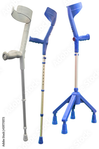 Vászonkép Invalid walking sticks