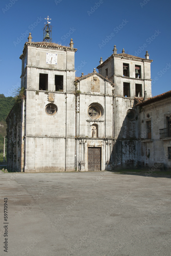 Spain, Asturias, Cornellana, Abbey Church