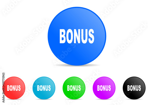 bonus icon vector set