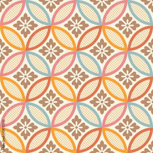 seamless japanese style fabric pattern