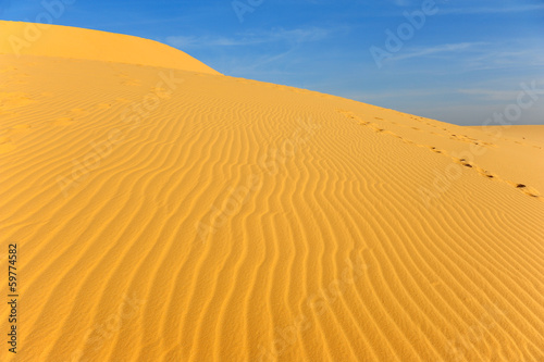 Sand Pattern Textured on Sand Dune © karinkamon