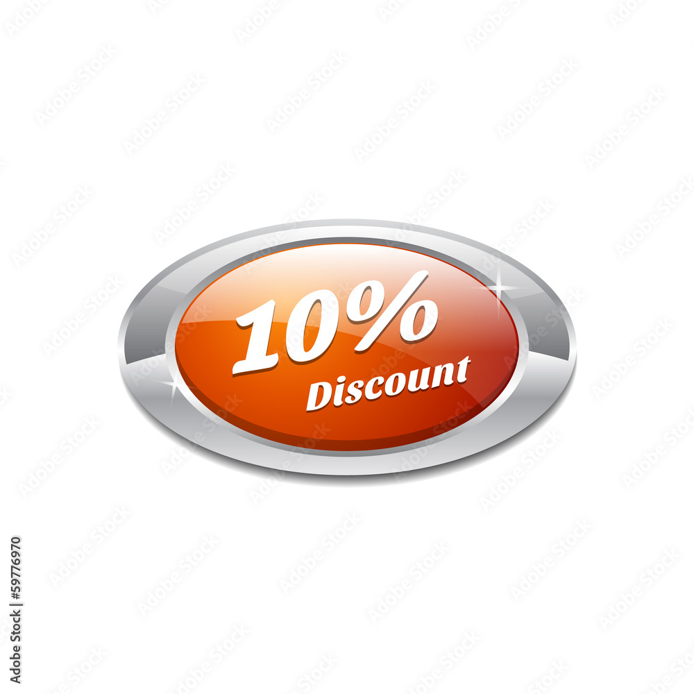 Shiny Glossy 10 Percent discount Orange Icon Button Shiny Glossy 10 Percent discount Orange Icon Button