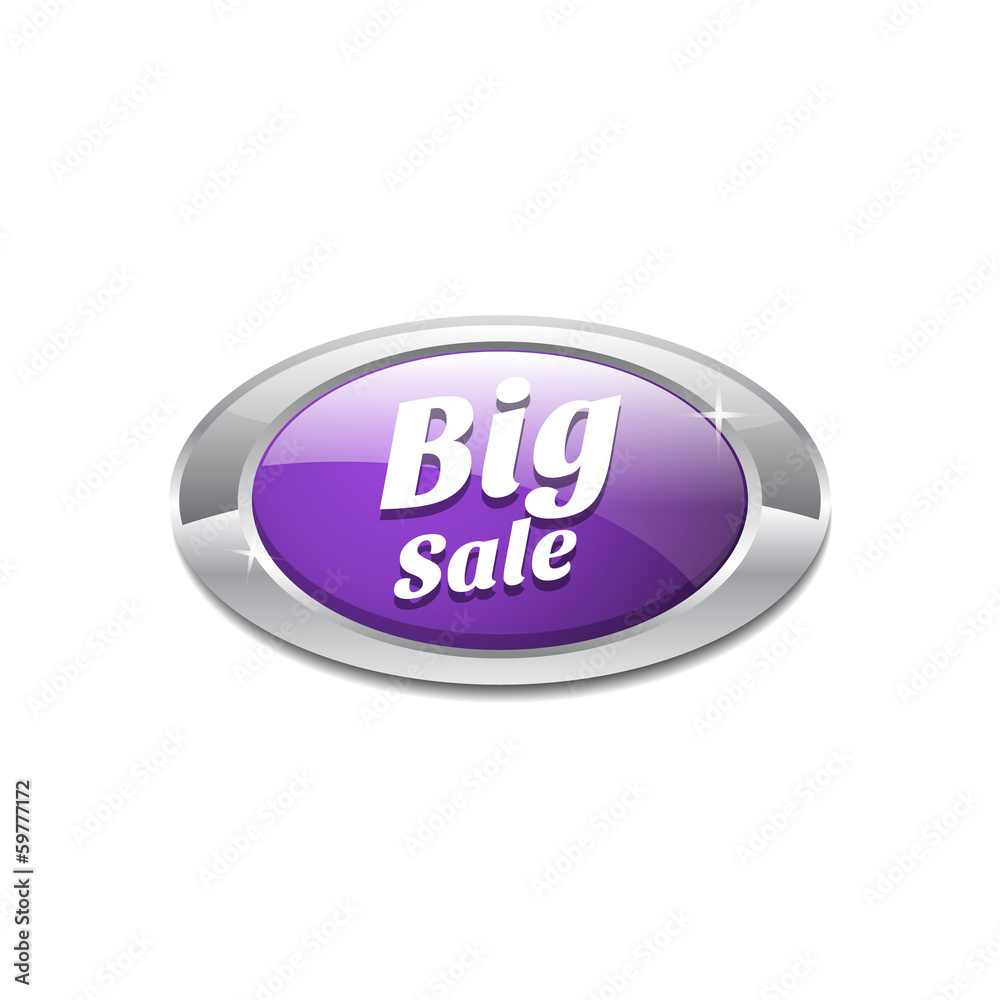 Big Sale Violet Vector Icon Button Big Sale Violet Vector Icon Button