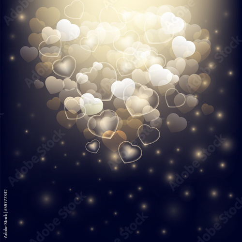 Background with hearts