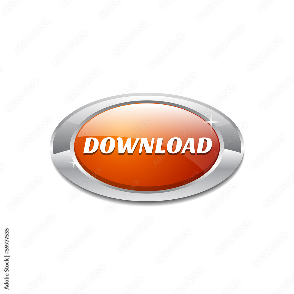 Download Orange Vector Icon Button Download Orange Vector Icon Button