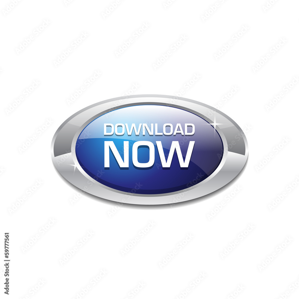 Glossy Shiny Download Now Button Icon