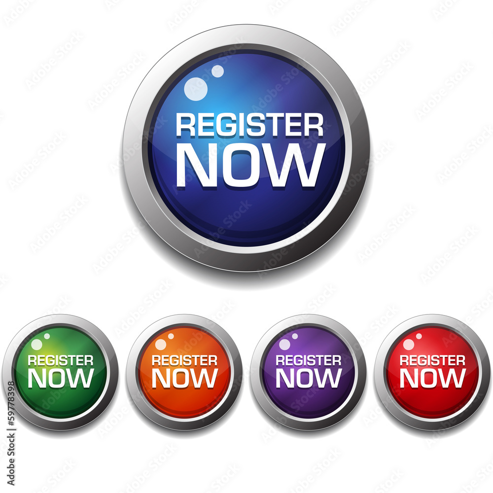 Register Now Vector Button Icon Register Now Vector Button Icon