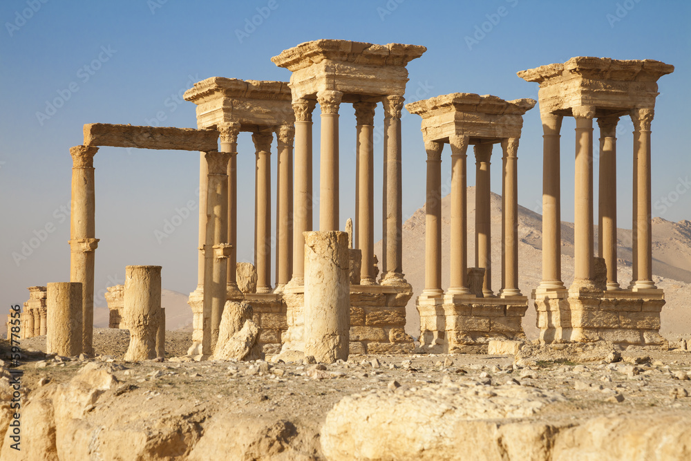 Fototapeta premium Ancient tetrapylon Palmyra