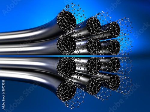 Eight tubes made of graphene photo