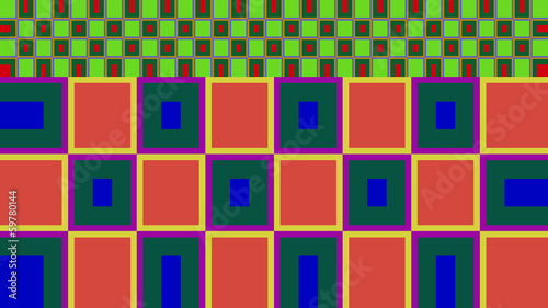 Colored abstract pattern of elements retro background