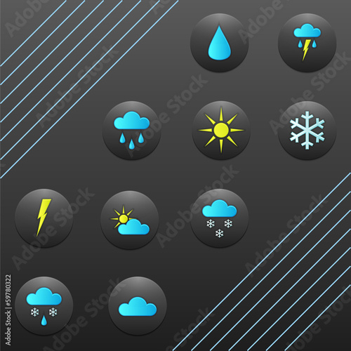 weather forecast buttons
