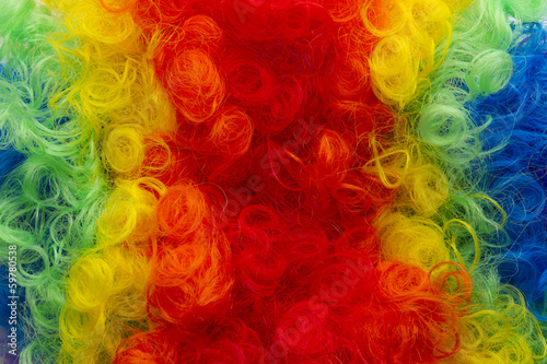 clown wig background