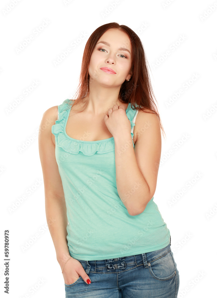 Portrait of a confident young woman standing Portrait of a confident young woman standing
