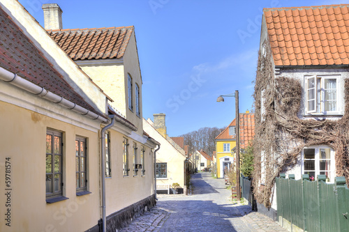 Fishing village with houses of the 16th century