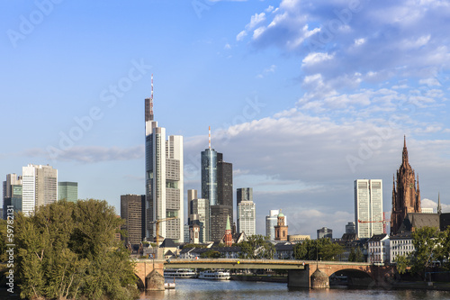 Stadt Metropole Frankfurt am Main Skyline