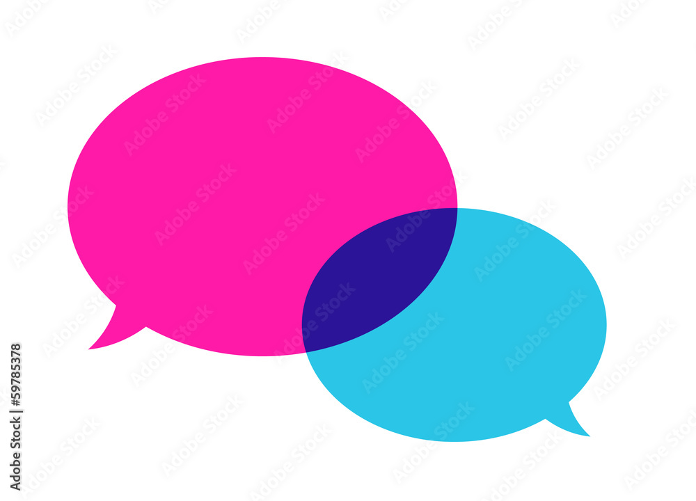 The pair of speech bubbles