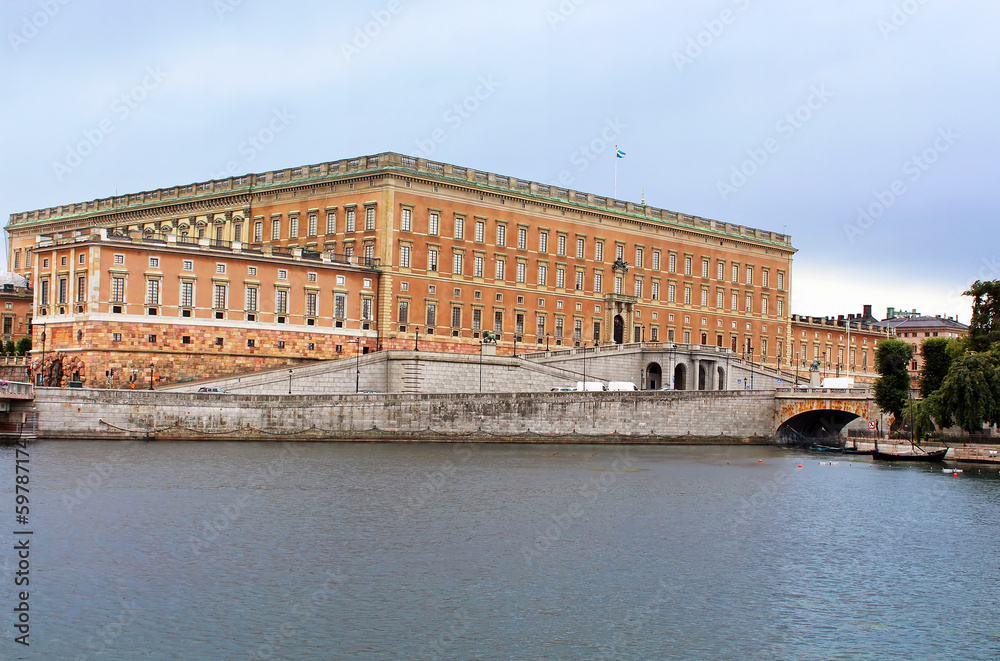 View of Stockholm's Royal Palace in Gamla Stan, Sweden