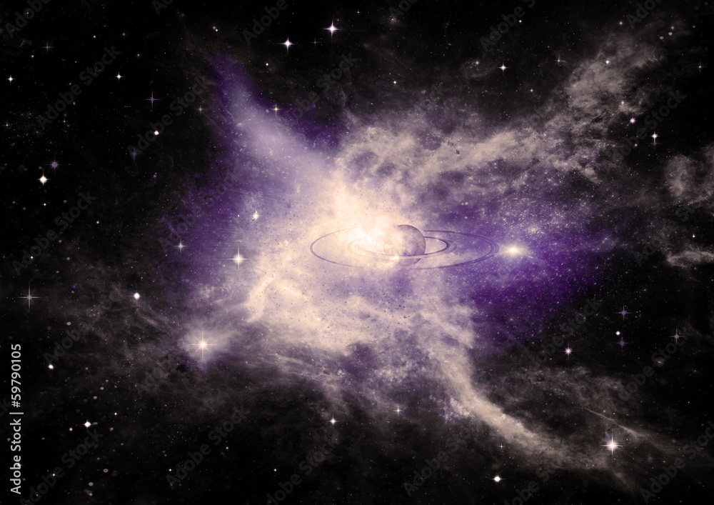galaxy in a free space galaxy in a free space
