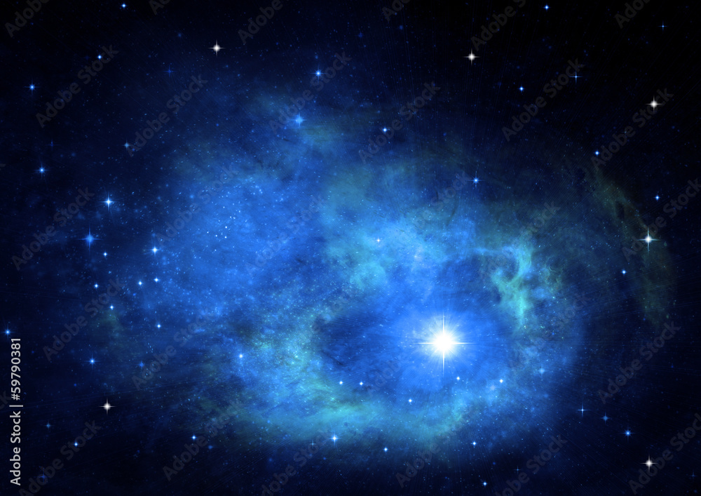 Fototapeta premium galaxy in a free space