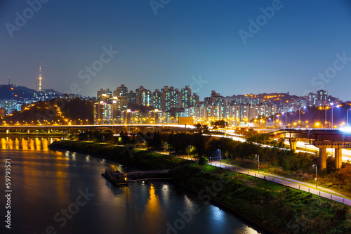 Photography Seoul night