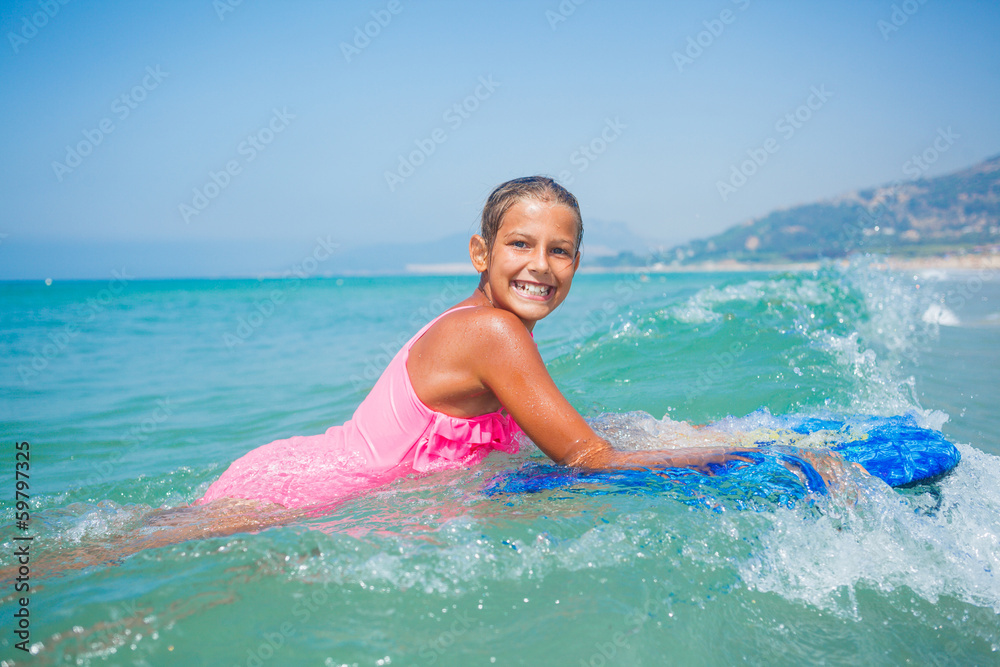 Summer vacation - surfer girl. Summer vacation - surfer girl.