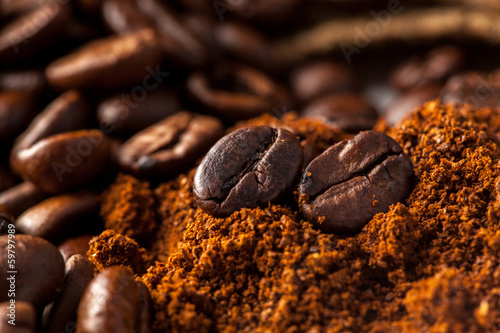 close up picture of coffee beans