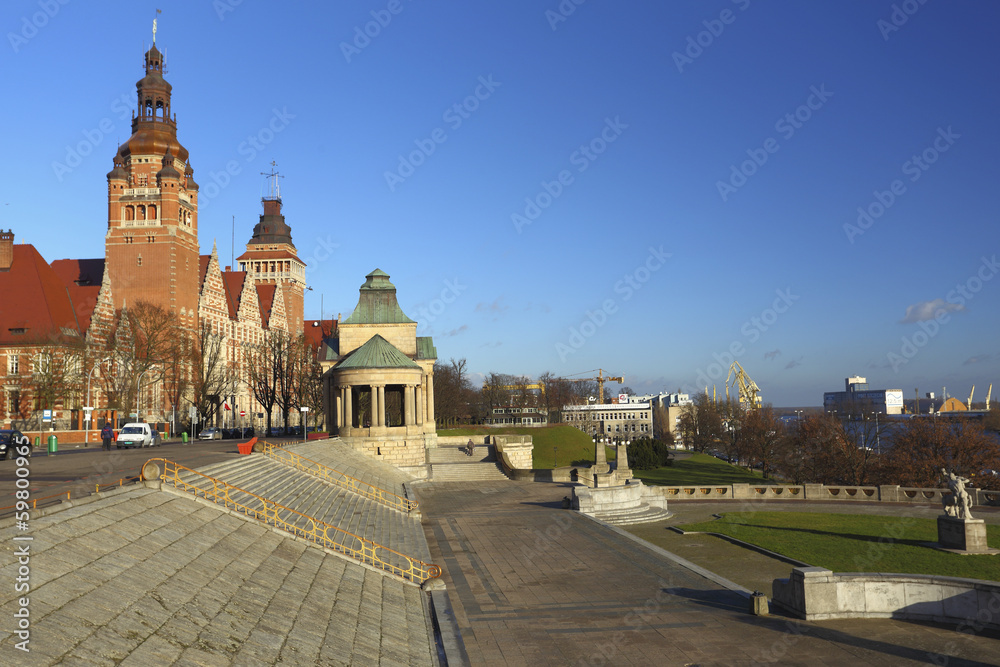Fototapeta premium Wały Chrobrego - Szczecin
