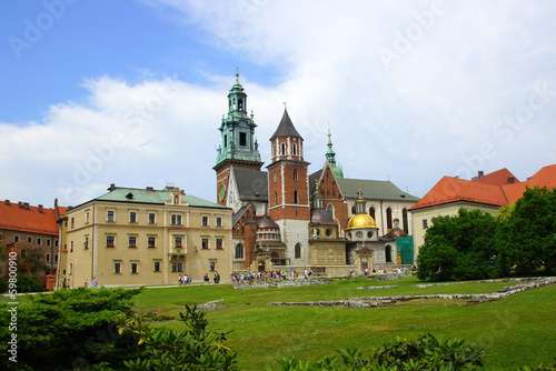 Wawel Cathedral on the Wawel Hill in Krakow  Cracow 