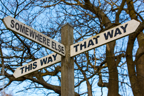Sign post
