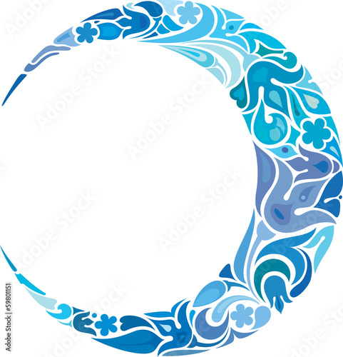 Blue crescent