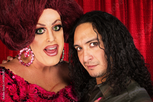 Obraz na płótnie Transvestite with Male Partner