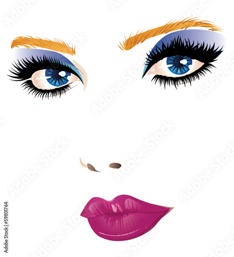 Beauty woman face