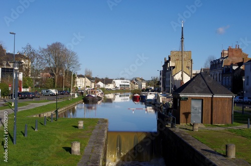L'écluse du canal St Martin à Rennes