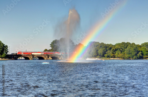 Hamburg, Alsterfontäne. photo