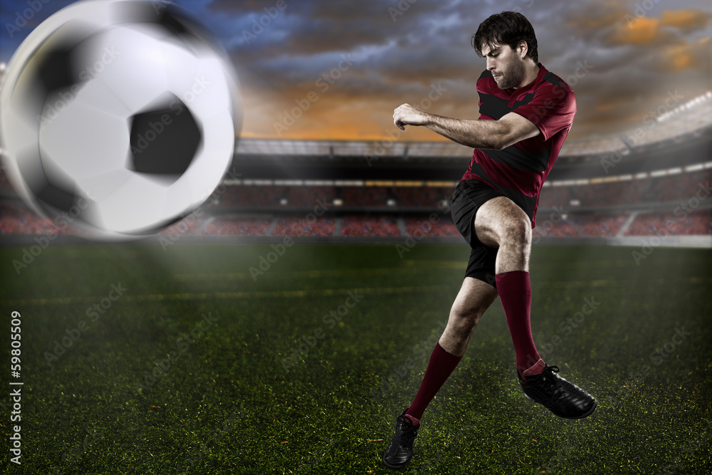 Naklejka premium Soccer player