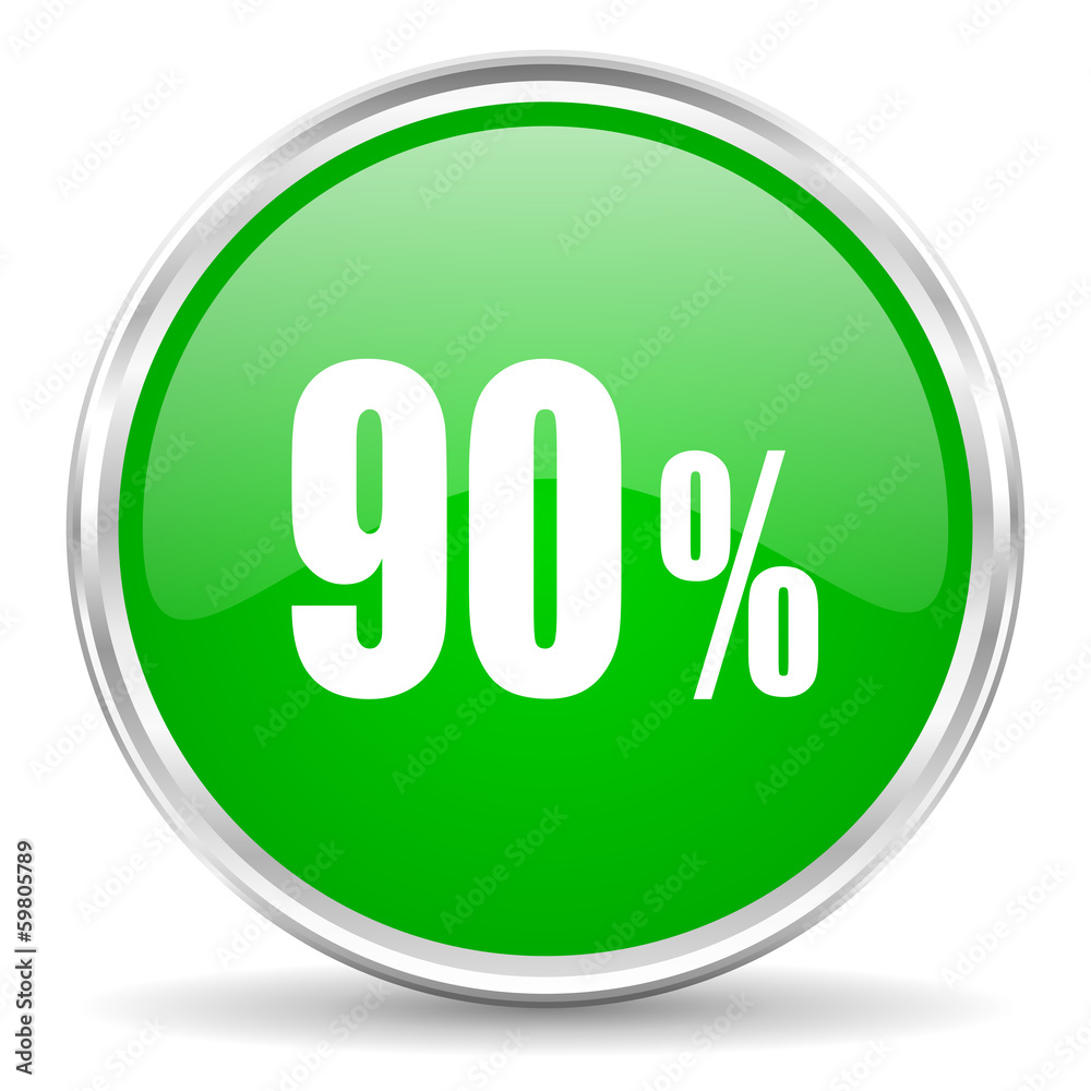 90 percent icon 90 percent icon