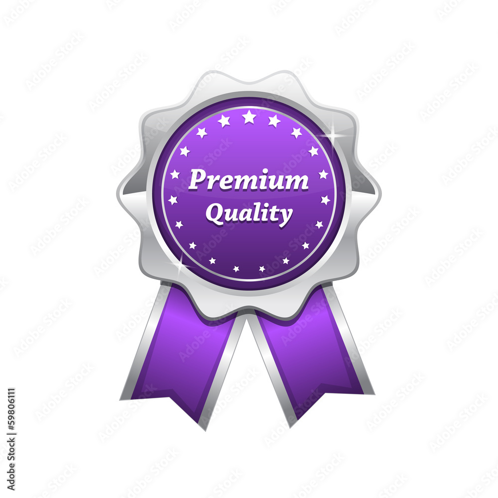 Premium Quality Violet Vector Seal Icon Premium Quality Violet Vector Seal Icon
