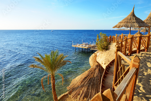 Foto Beach at the luxury hotel, Sharm el Sheikh, Egypt