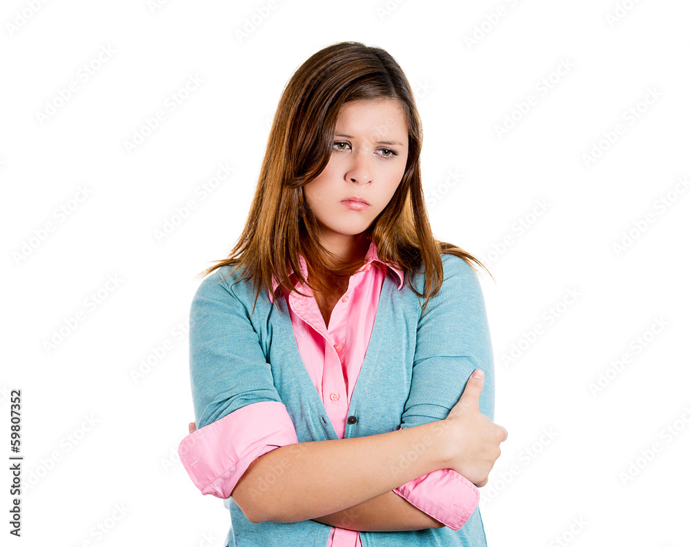 Sad, stressed, depressed suicidal young woman Sad, stressed, depressed suicidal young woman
