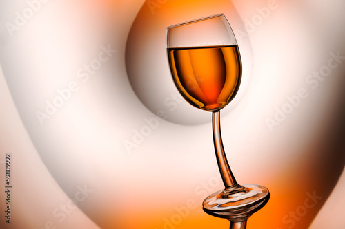 Glass in abstract reflections