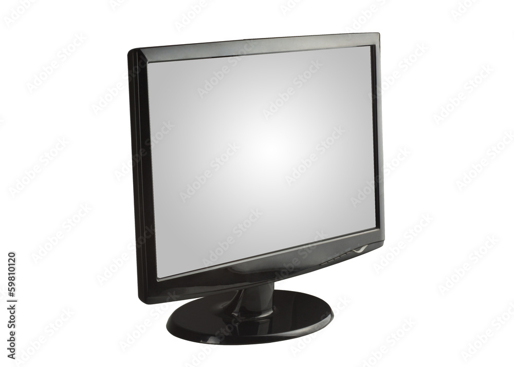 lcd monitor isolated on white background lcd monitor isolated on white background