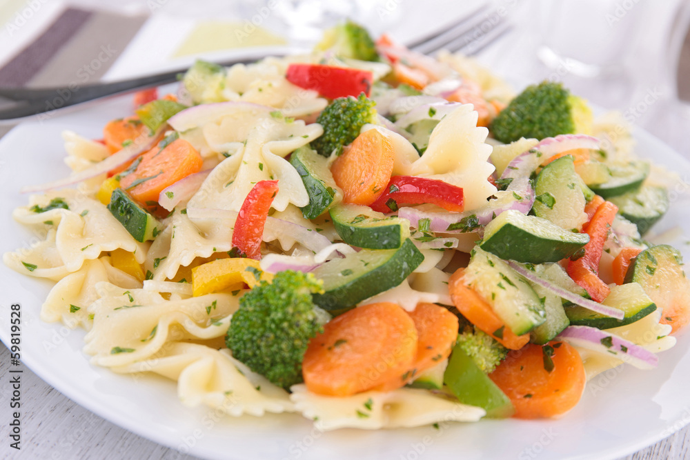 pasta with vegetables pasta with vegetables